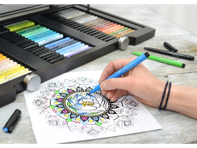 Pintsel-pliiats Faber-Castell Pitt Artist Pen hall (cold grey VI) - Pilt 4