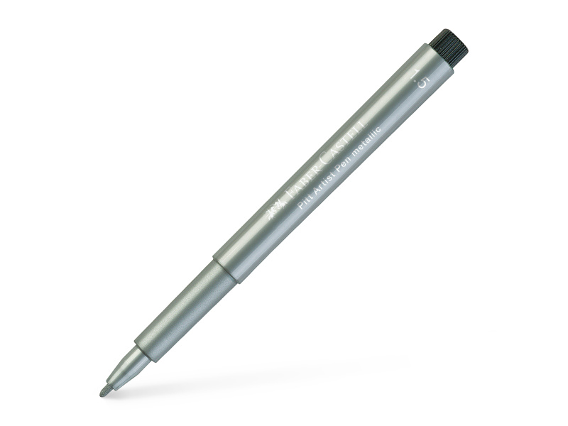 Pintsel-pliiats Faber-Castell Pitt Artist Pen hõbe