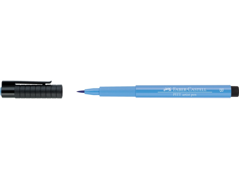 Pintsel-pliiats Faber-Castell Pitt Artist Pen kahvatusinine (smalt blue) - Pilt 2
