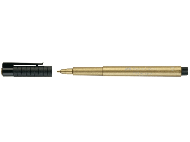 Pintsel-pliiats Faber-Castell Pitt Artist Pen kuld - Pilt 2