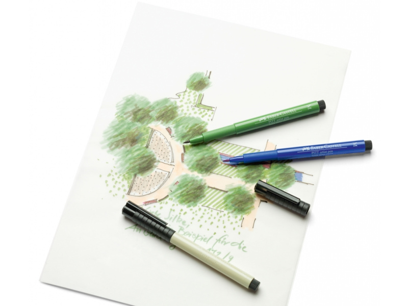 Pintsel-pliiats Faber-Castell Pitt Artist Pen kuld - Pilt 3