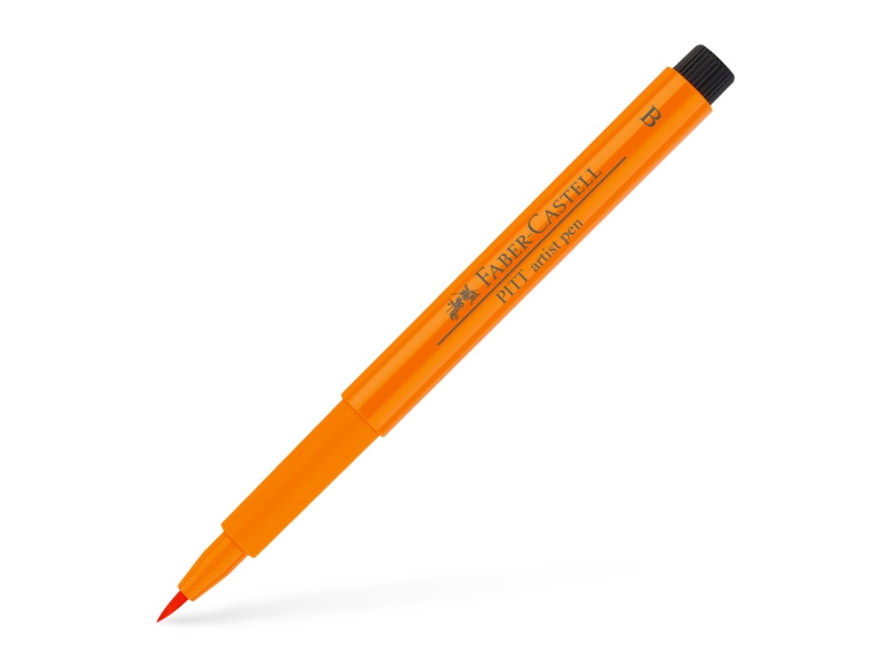 Pintsel-pliiats Faber-Castell Pitt Artist Pen oranž (orange glaze)