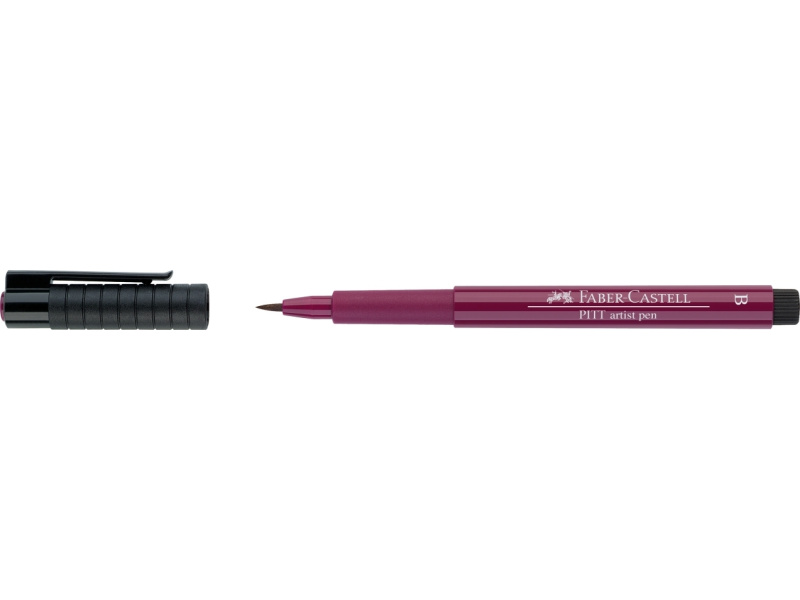 Pintsel-pliiats Faber-Castell Pitt Artist Pen punane (magenta) - Pilt 2
