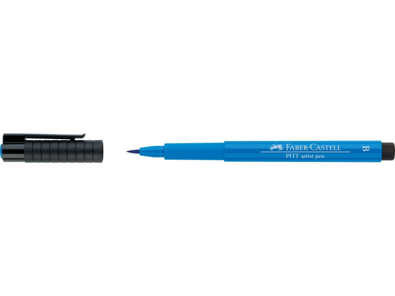 Pintsel-pliiats Faber-Castell Pitt Artist Pen sinine (phthalo blue) - Pilt 2