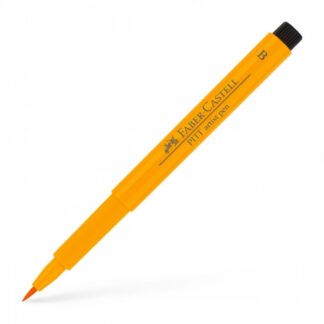 Pintsel-pliiats Faber-Castell Pitt Artist Pen tumekollane (dark chrome)
