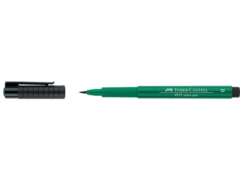 Pintsel-pliiats Faber-Castell Pitt Artist Pen tumeroheline (dark phthalo) - Pilt 2
