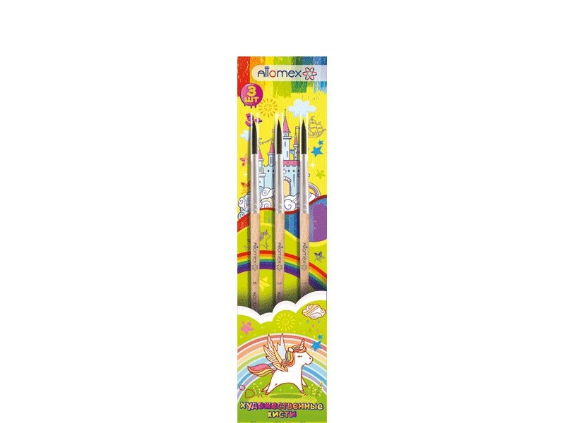 Pintslite komplekt Attomex 3tk/pk (nr 1,3,6)