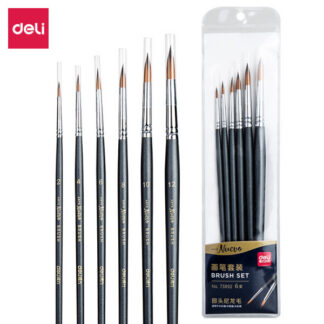 Pintslite komplekt DELI 6tk/pk (ümar nr 2,4,6,8,10,12) nailon, blistris