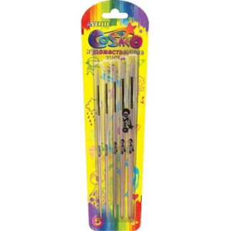 Pintslite komplekt deVENTE 5tk/pk (ümar harjas nr 2,4,6; harjas lapik nr 5,10) blistris