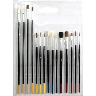 Pintslite komplekt deVENTE Art 15tk/pk (ümar poni nr 1,2,3,4,5; lapik 4, 1/2,1/4, ümar harjas nr 1,3,5 harjas lapik nr 4,8,1/2) blistris