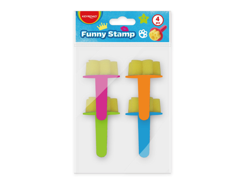 Pintslite komplekt Funny Stamp 4tk/pk