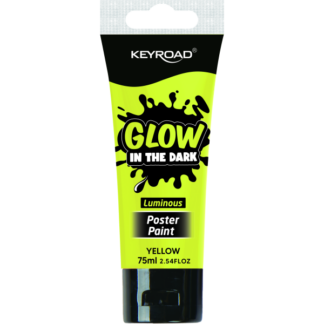 Plakativärv Keyroad 75ml, pimedas helendav, kollane
