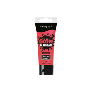 Plakativärv Keyroad 75ml, pimedas helendav, punane