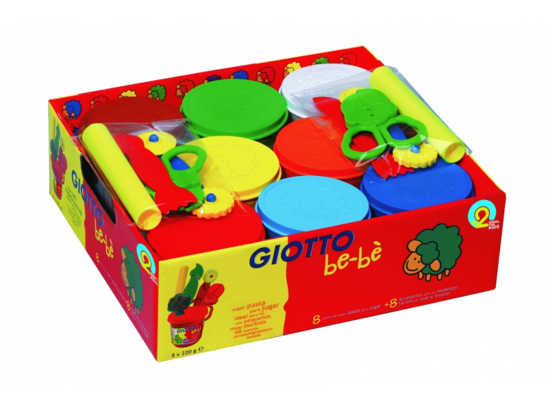 Plastiliin Fila Giotto be-be koolipakk 8x220g