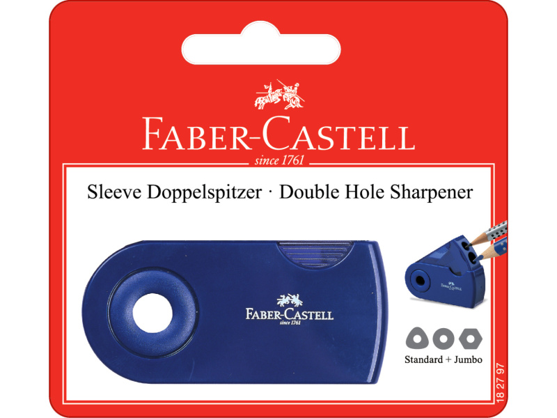 Pliiatsiteritaja Faber-Castell Sleeve, kogujaga, 2-ava, blistris