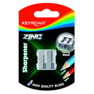 Pliiatsiteritaja Keyroad metallist 2-ava, blistris