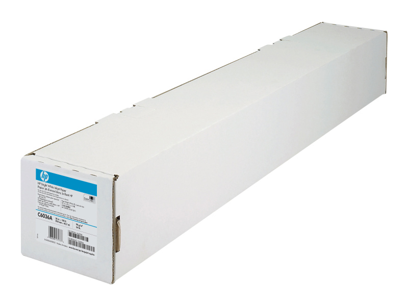 Plotteripaber HP Bright White Inkjet, tindiprinterile, erevalge, 90 g/m², 91.4cm x 45.7m - Pilt 2