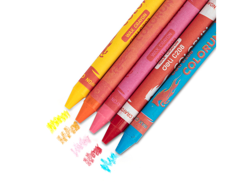 Rasvakriidid DELI Colorun 12-värvi - Pilt 2