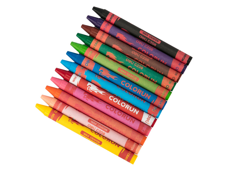 Rasvakriidid DELI Colorun 12-värvi - Pilt 3