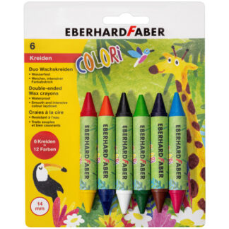 Rasvakriidid EberhardFaber Colori Duo 6-värvi