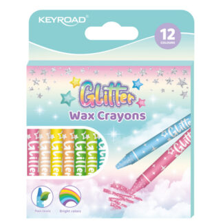 Rasvakriidid Keyroad 12-värvi, glitter