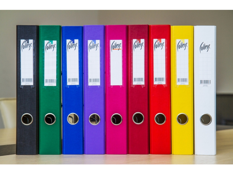 Registraator College A4 5cm PP/PP must - Pilt 2