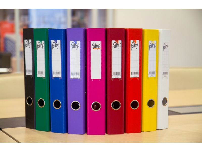 Registraator College A4 5cm PP/PP punane - Pilt 3