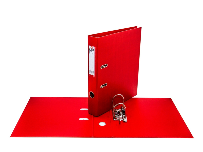 Registraator College A4 5cm PP/PP punane