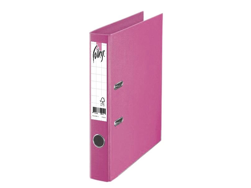Registraator College A4 7cm PP/PP heleroosa