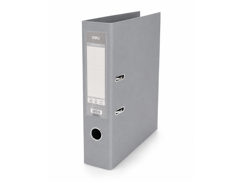 Registraator Deli A4 5cm PP/PP metall alaserv, hall