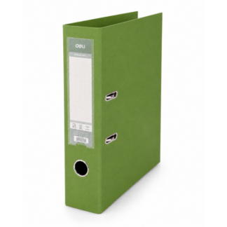 Registraator Deli A4 7cm PP/PP metall alaserv, roheline