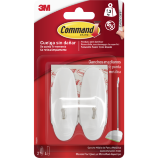 Riputuskonks 3M Command™ 17068 plastik valge 2tk