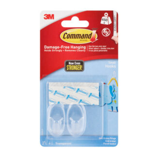 Riputuskonks 3M Command™ plastik läbipaistev 2tk