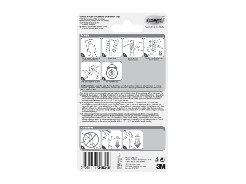 Riputuskonks 3M Command™ plastik läbipaistev 2tk - Pilt 5