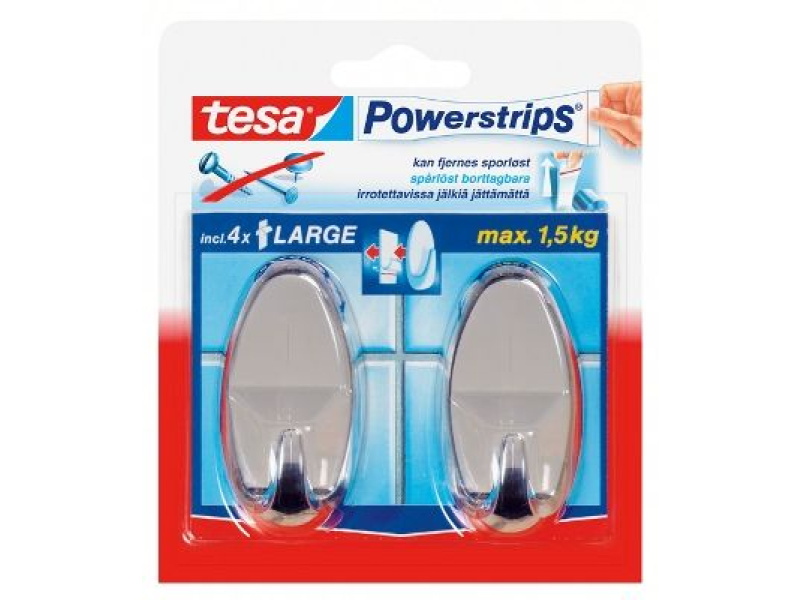 Riputuskonks iseliimuv Tesa Powerstrips kroom 2 tk/pk