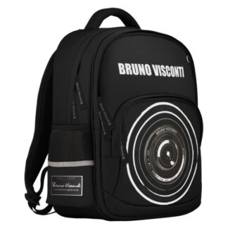 Seljakott Bruno Visconti Objektiiv ergonomiline, must
