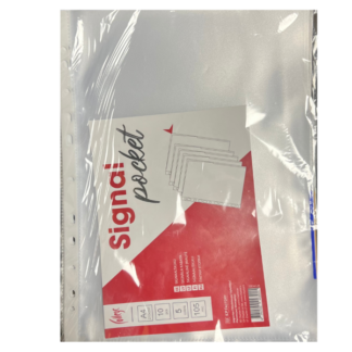 Signaaltasku College A4, köidetav, ülalt-küljelt avatud, OE 105mic, 10tk/pk, assortii 2x5 värvi