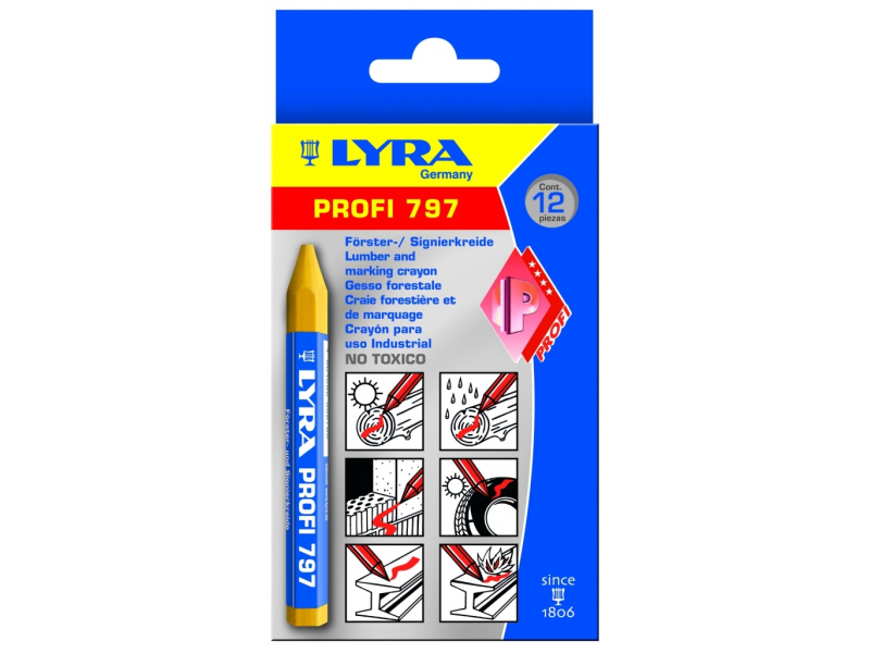 Signeerkriit Lyra Profi Ø12cm must - Pilt 2