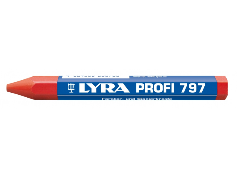 Signeerkriit Lyra Profi Ø12cm punane