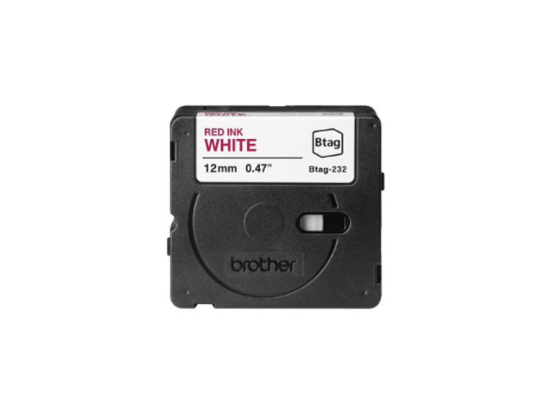 Sildilint Brother "BTAG232", Red on White, Mikrolaineahju- ja sügavkülmakindel