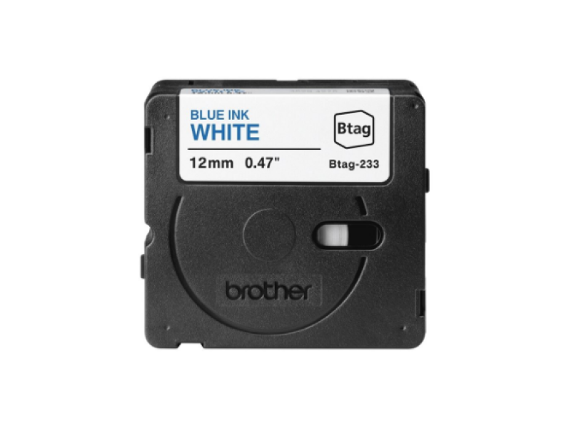 Sildilint Brother "BTAG233", Blue on White, Mitmekesise keskkonna vastupidavus