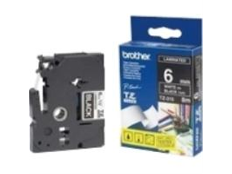 Sildilint Brother "TZe-315", White on Black, Lamineeritud - Pilt 4