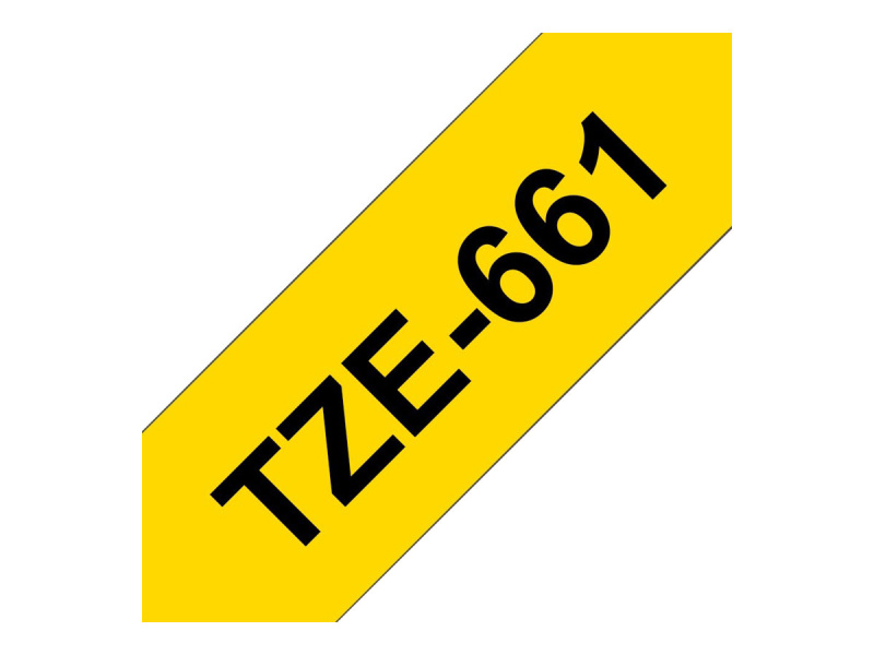 Sildilint Brother "TZe-661", Yellow, Vastupidav Lamineeritud - Pilt 3