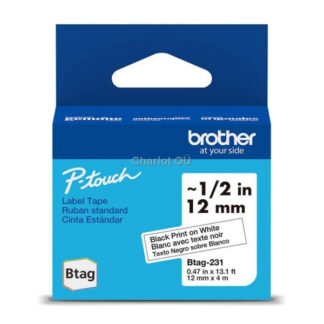 Silditeip Brother "BTAG231", Black/White, Kõrge Kontrastsusega Print