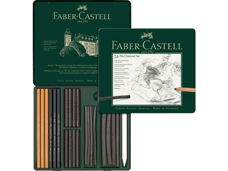 Söekomplekt Faber-Castell Pitt Charcoal 24-osa