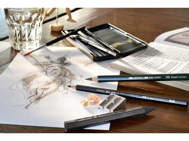 Söepliiats Faber-Castell 2900 3B - puiduvaba kunstnikupliiats - Pilt 3
