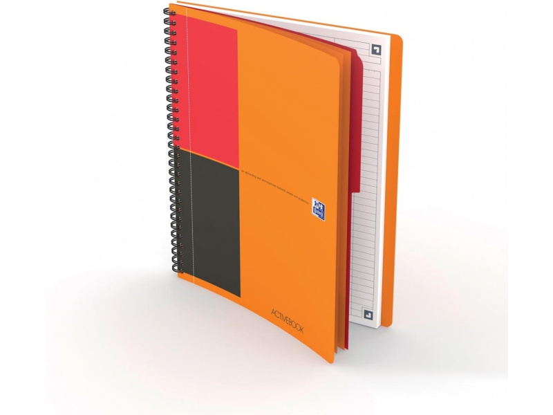 Spiraalplokk Oxford Activebook B5 /80L jooneline