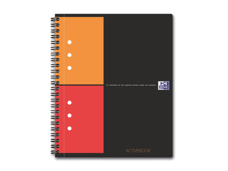 Spiraalplokk Oxford International Activebook A5+/80L 5x5ruut, augustusega (001411)