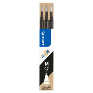 Südamik Pilot Frixion Ball, Clicker 0,7 mm must 3tk/pk