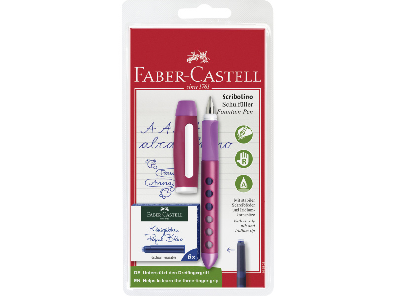 Sulepea Faber-Castell Scribolino sinine paremakäelistele blistris - Pilt 3
